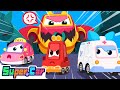 Dinosaur armored car  car cartoon  kids cartoons  nursery rhymes  super car cars world