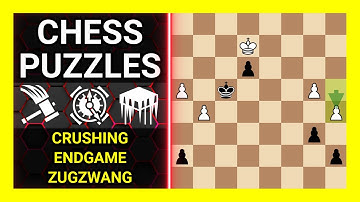 Chess Puzzles to Practice. Themes: Crushing, Endgame, Zugzwang. Learn Chess