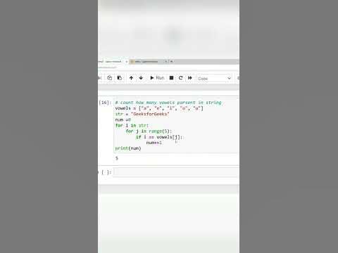 count how many vowels in a string with python - YouTube