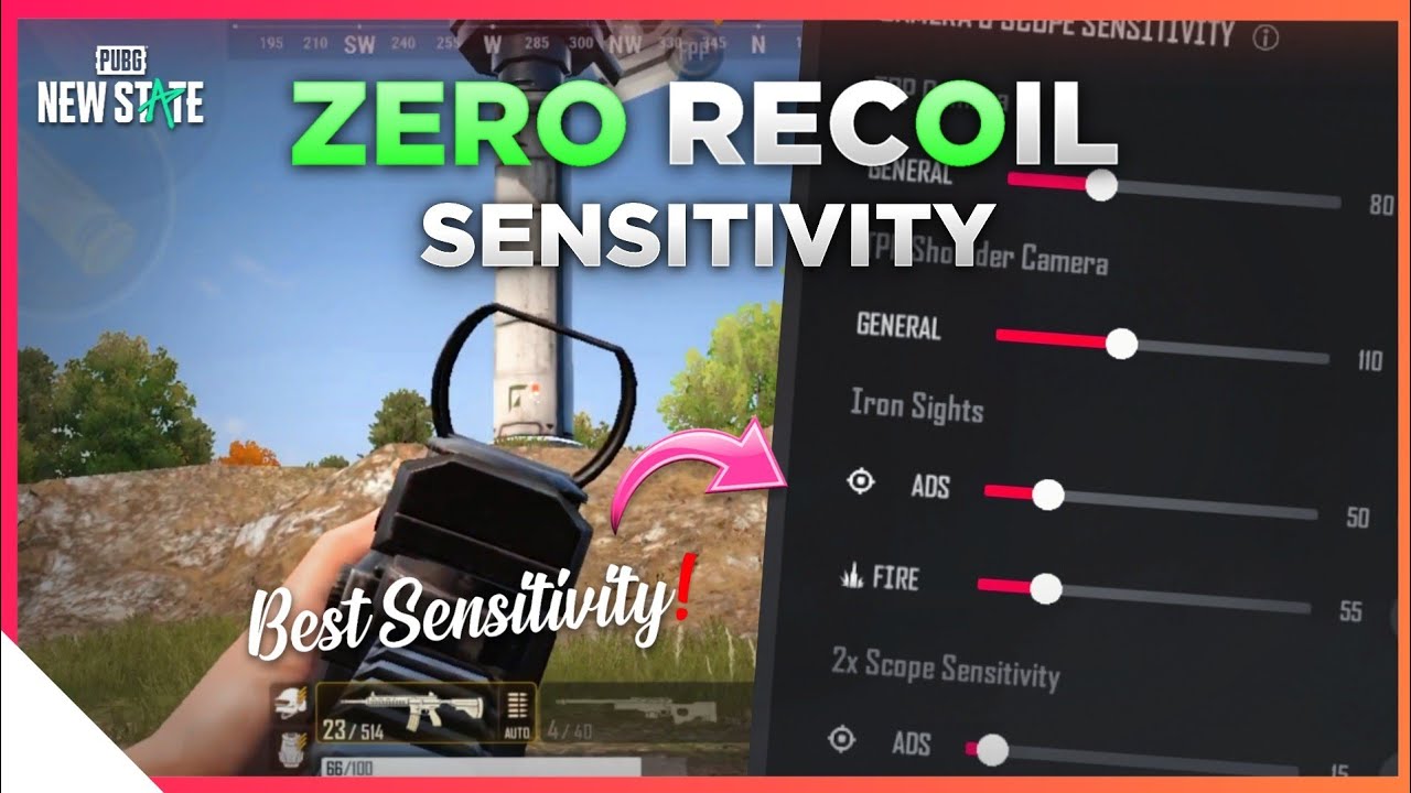 Best Sensitivity For CloseRange In Pubg New State 🔥Gyro & Non Gyro Sensitivity For Zero Recoil