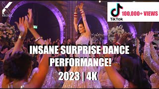 SURPRISE BRIDE & GROOM DANCE PERFORMANCE | PUNJABI WEDDING RECEPTION | 2023 | 4K | UK