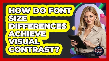 How Do Font Size Differences Achieve Visual Contrast?