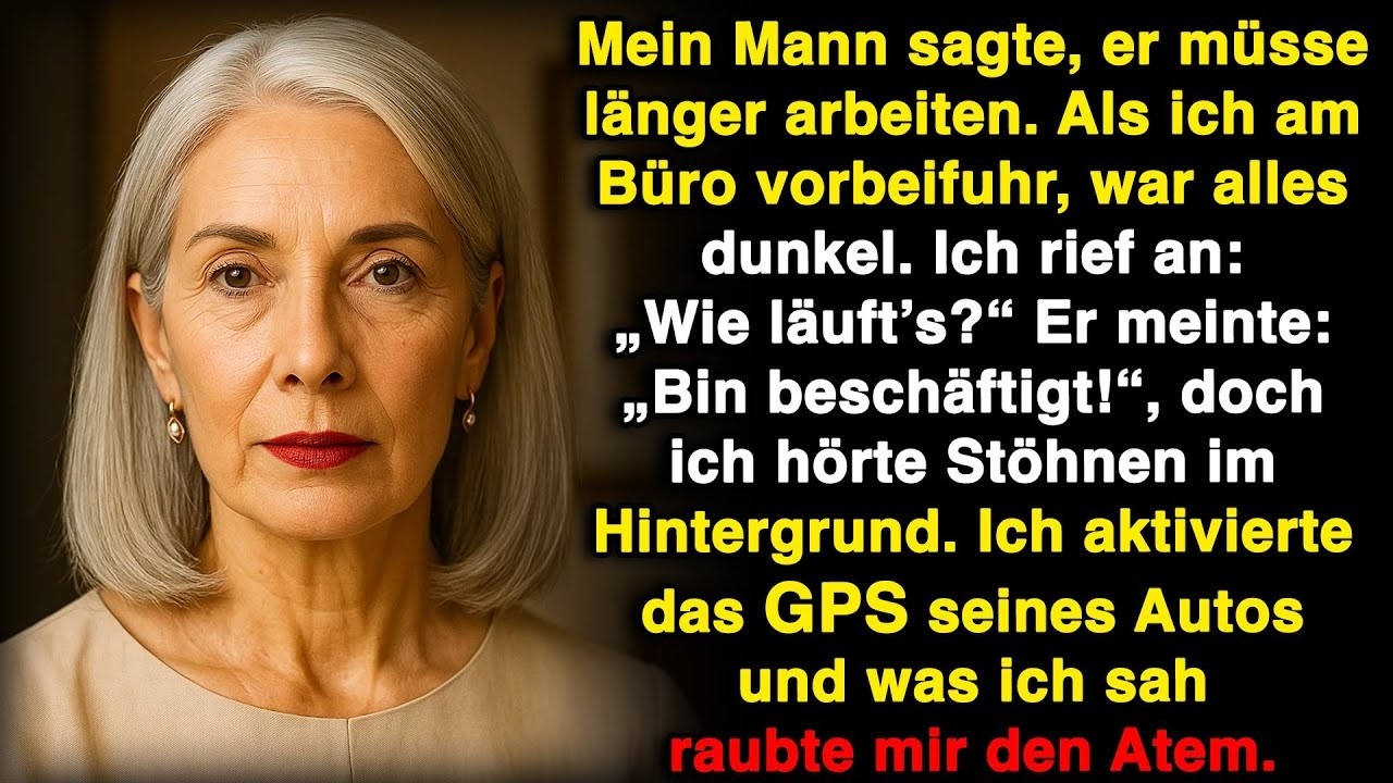 Mein Mann sagte, er müsse länger arbeiten – ich folgte dem GPS und traute meinen Augen nicht!