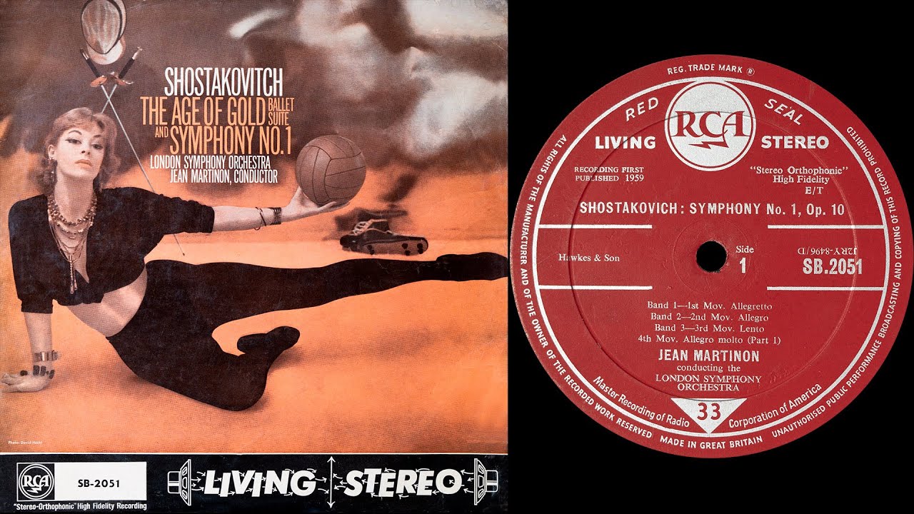 Shostakovich: Symphony No.1 - Jean Martinon / London Symphony Orchestra (vinyl)