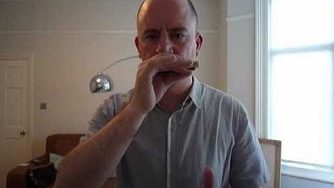 Solo Blues Harmonica Improvisation - A diatonic, cross position