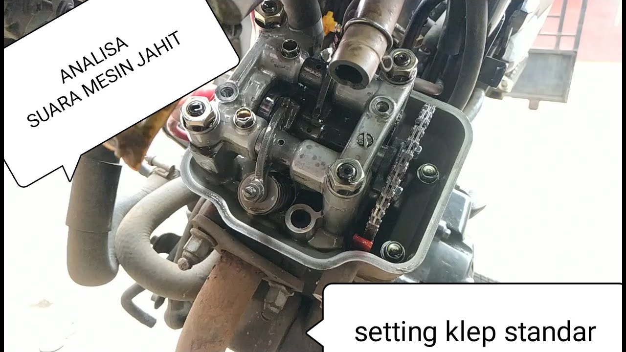 ANALISA suara mesin jahit dan setting klep Honda CS1