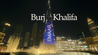 Mesmerizing Evening Light Show at Burj Khalifa - A Must-See Spectacle!