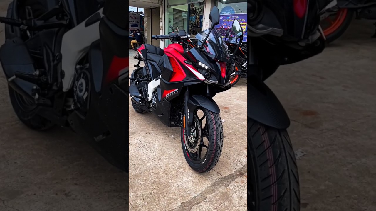 😍RS200 new bike red and black combination Telugu review AN Motovlogs telugu YouTube channel please 👍