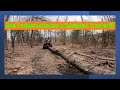 John Deere 2032R Skids Large Log & Finds Lost Item 🚜