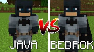 Batman in Fisk Superheroes - Minecraft BEDROCK vs Minecraft JAVA screenshot 5