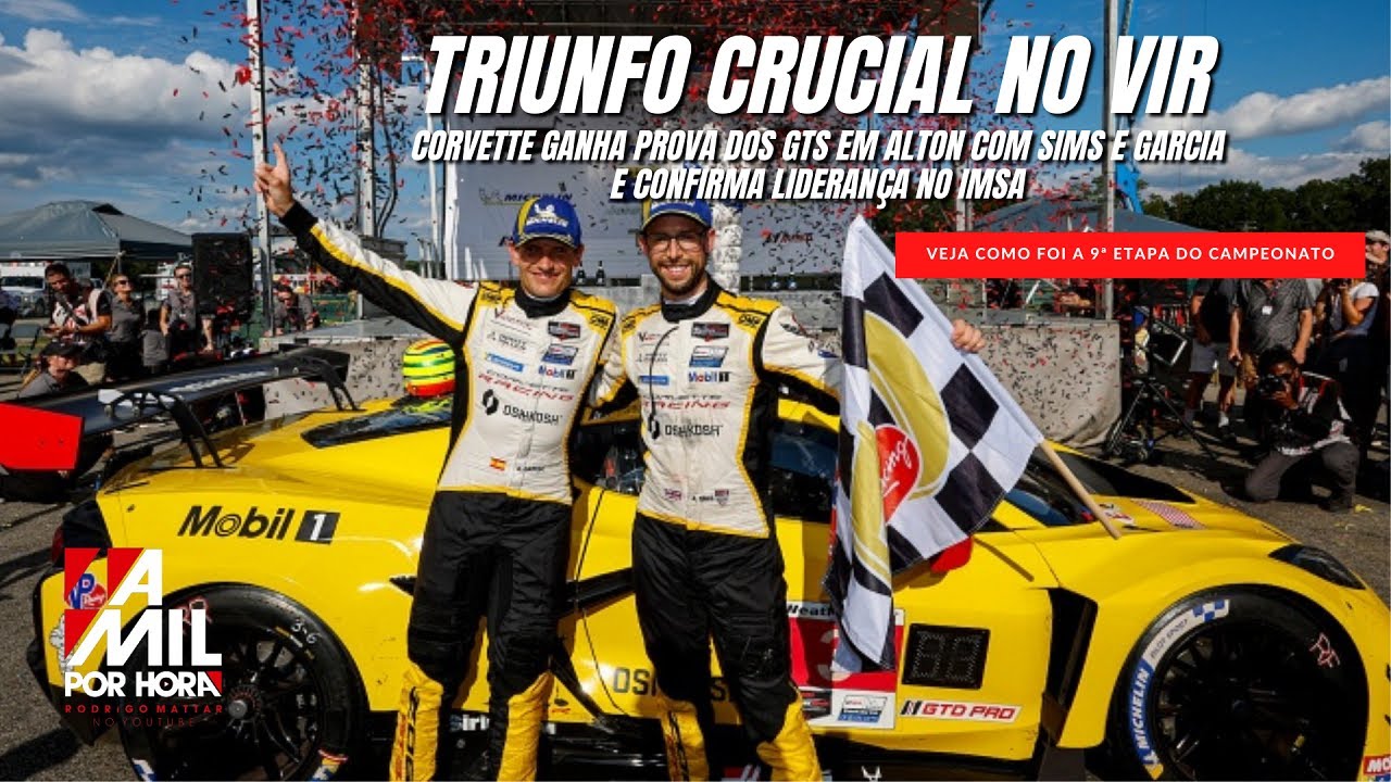 CORVETTE VENCE ÚLTIMA PROVA ISOLADA DOS GTs NO IMSA E MANTÉM LIDERANÇA NO CAMPEONATO 2025 #IMSA