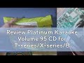 Review Platinum Karaoke Volume 95 CD for T-series/X-series/BMB-series