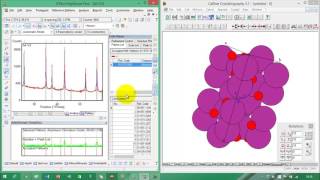Plotando célula unitária no CaRIne Crystallography utilizando o X'Pert HighScore