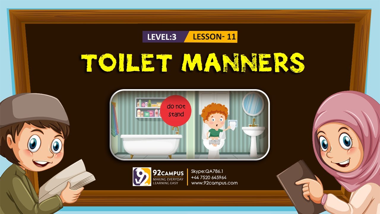 Toilet Manners Basic Islamic Course For Kids 92Campus YouTube