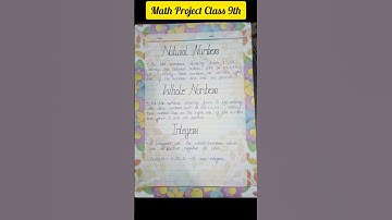 Class 9th math project on number system|| math project file || #Portfolio #shorts