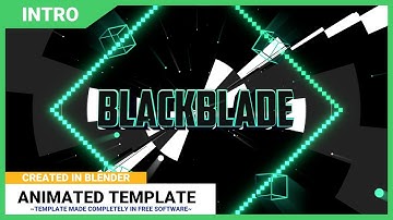 FREE Blender only 2D Cartoon Intro Template #23 | BlackBlade | 60FPS