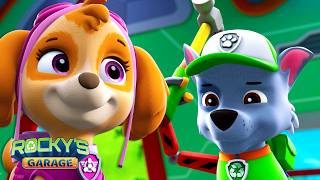 rocky upgrades skye s grabber paw patrol compilation