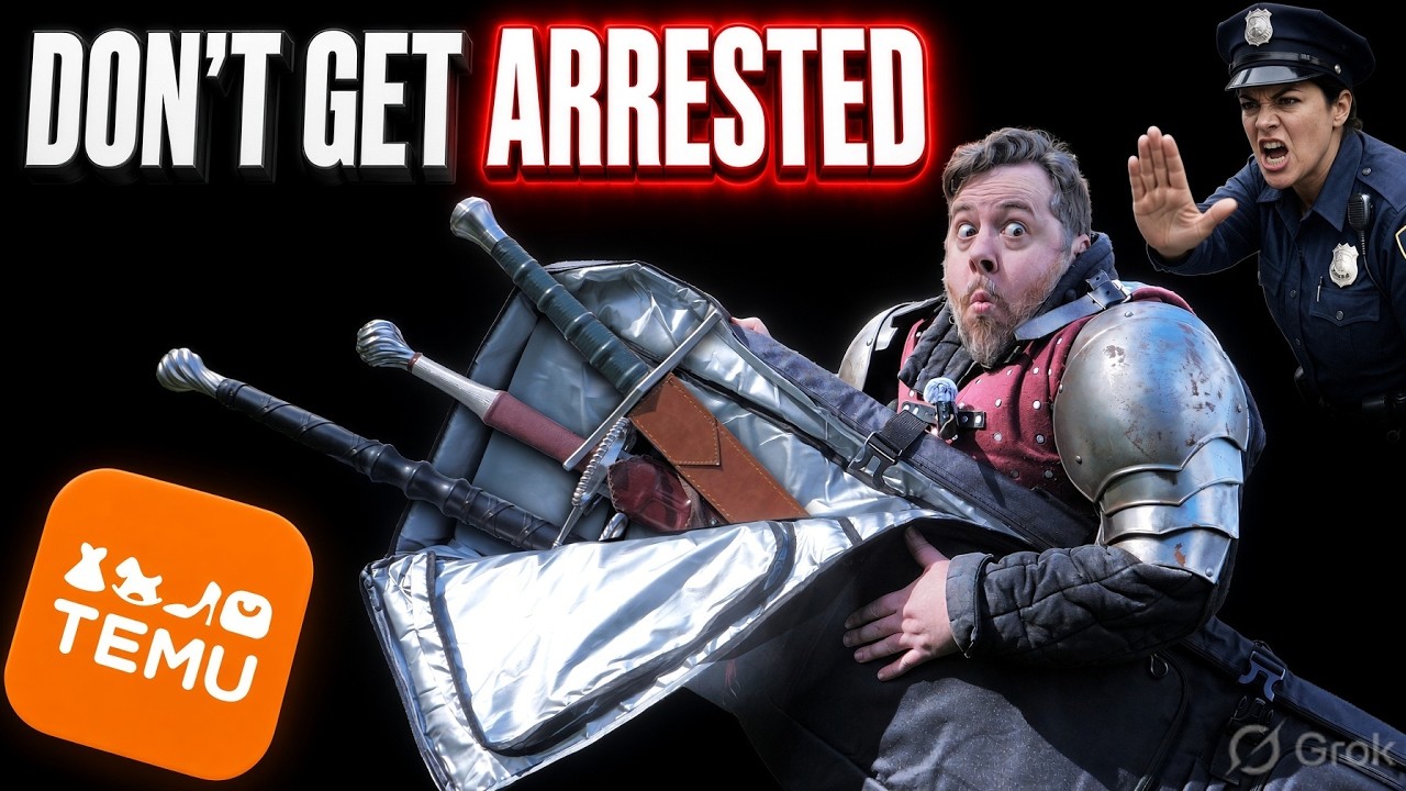DON'T GET ARRESTED! - What's the best bag to transport swords? - TEMU
