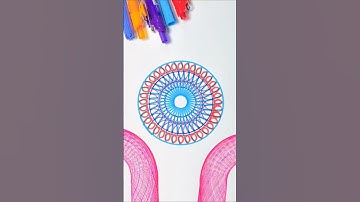 amazing Design in spirograph art asmr sound #spirograph #satisfying #asmr #art #usa
