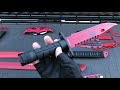 Epic red ninja tactical knife blade set