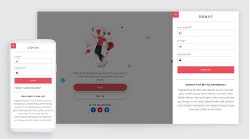 How To Create Side Login And Sign Up Form Bar Using HTML CSS And jQuery