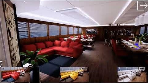 Archs3D.com - Yakht Restaurant 3D Virtual Reality internal Tour