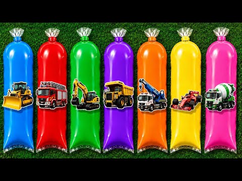 Unboxing Mainan Mobil Kontruksi, Mobil balap, tractor, Mobil crane, mobil sampah, mobil derek