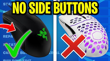 BEST KEYBOARD AND MOUSE SETTINGS FOR PLAYERS WITH NO SIDE MOUSE BUTTONS! (Fortnite Season 6)