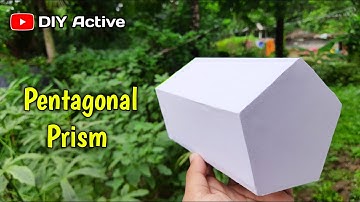 Pentagonal Prism ।। how to make pentagonal Prism use cardboard ।। collage project ।। E Drawing