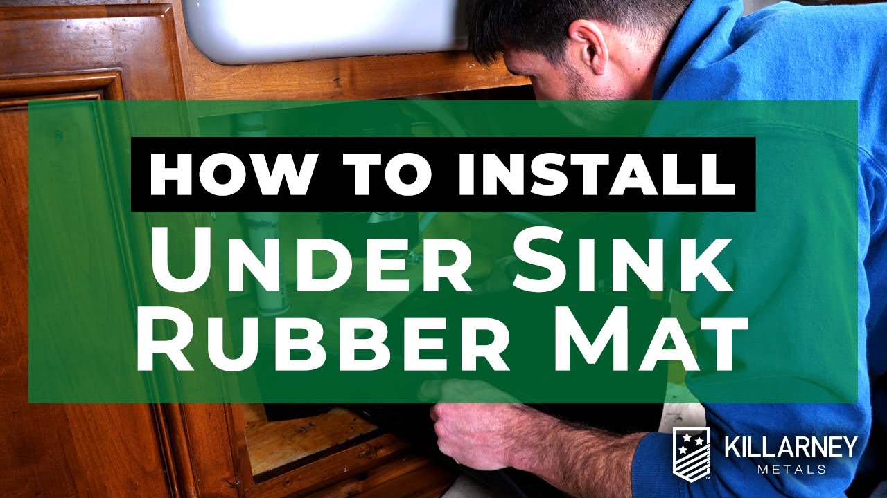 HOW TO Install an Under Sink Rubber Mat • Easy DIY Leak Alarm