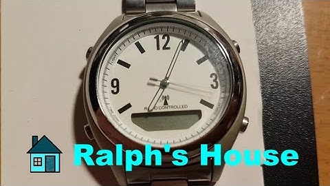 188.  Setting the hands on Chinese 3ATM radio controlled watch