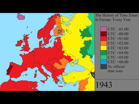 The History of Time Zones in Europe: Every Year