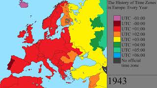 The History of Time Zones in Europe: Every Year