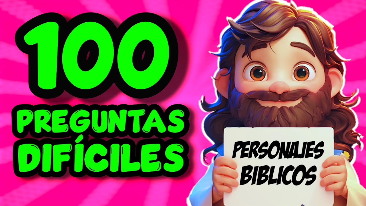 100 ACERTIJOS BIBLICOS 😧 / 100 PREGUNTAS DIFICILES DE LA BIBLIA - YouTube