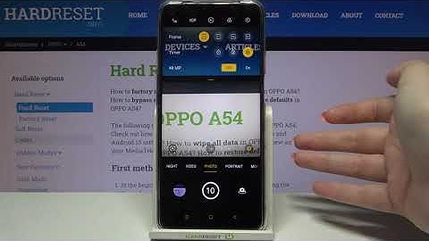 How to Use Camera Timer in OPPO A54 – Activate Camera Timer