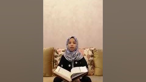 التلميذة سلمى يوسفي علوي👩‍🎓المستوى الثالث إبتدائي خلال مشاركتها في مسابقة القرآن الكريم