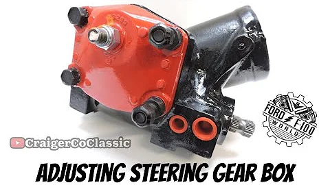F100 STEERING GEAR BOX Adjustment Quick Tip