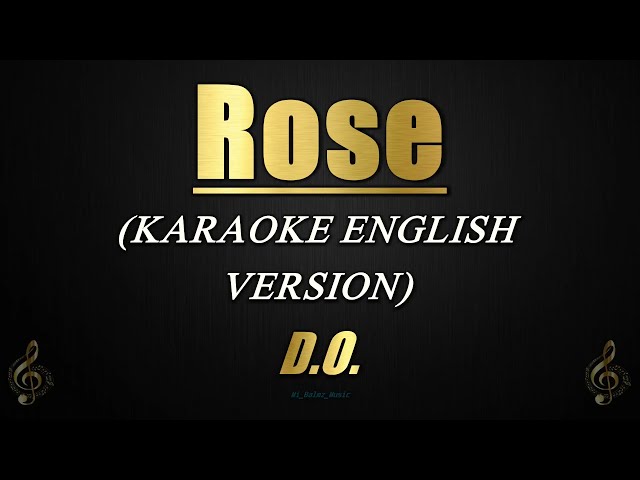 Rose (English Version) - D.O. (디오) (Karaoke/Instrumental) class=