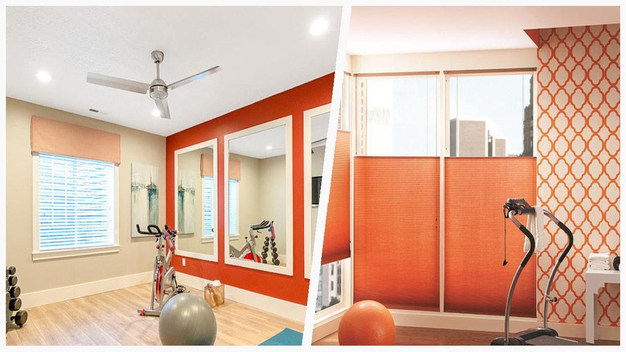 75 Home Gym With Orange Walls Design Ideas You'Ll Love ♡ - Youtube