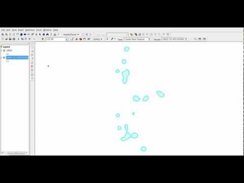 Convert lines to polygons in ArcMap
