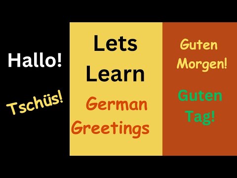 German Greetings | Learn German | For Beginners #germanlanguage #german ...