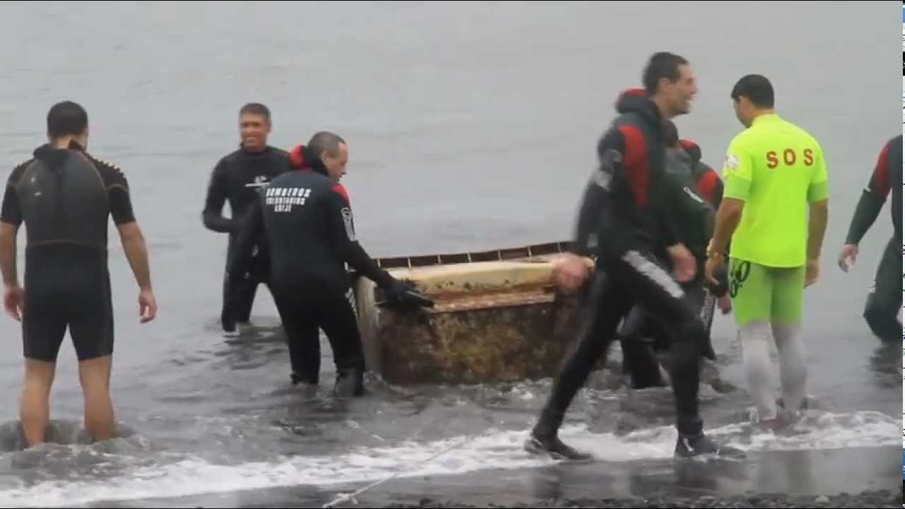 Limpieza del fondo marino en Playa San Juan