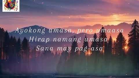 Lumulutang, Nahuhulog (music lyrics video) -song and compose by Yeng Constantino