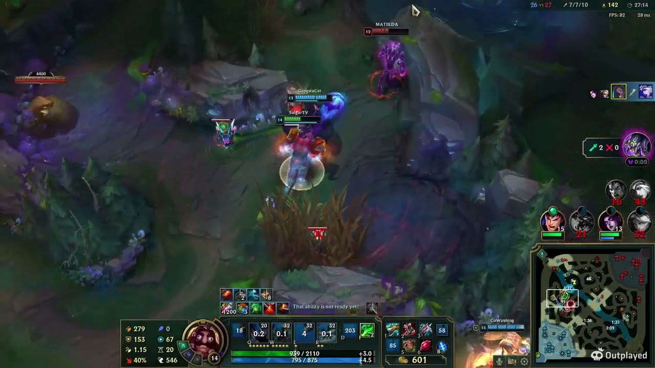 Fed Ashe vs Prowler's Claw Udyr