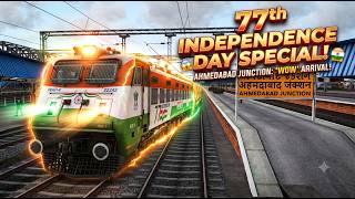 EXTREME BUMPY TRACK Indian Railways | Ahmedabad Rajkot Express WAP7 | Train Simulator | TREYNX GAMES screenshot 1