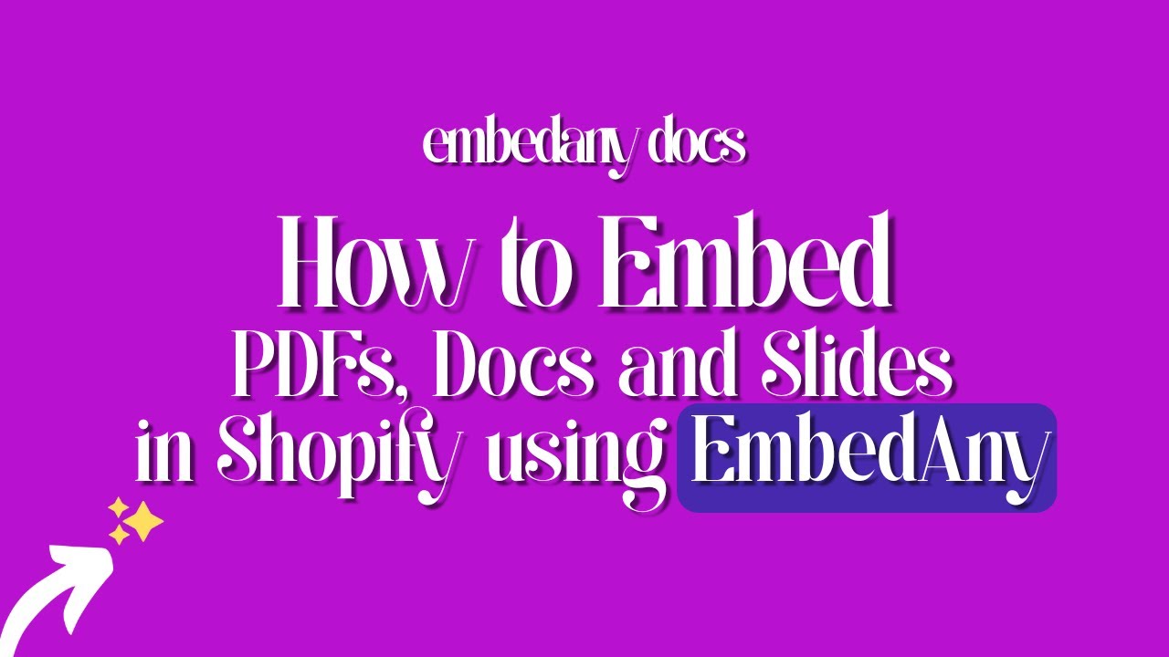 How to Embed PDFs, Docs & Slides in Shopify Product Page as Product ...