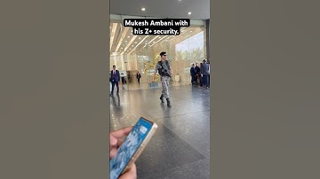 Mukesh Ambani  with his z+ security (Kolkata)🫡👌