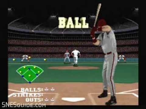 Frank Thomasu0027 Big Hurt Baseball - SNES Gameplay