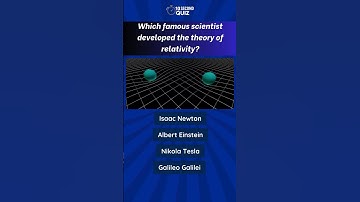 Which famous scientist developed the theory of relativity?  #10secondquiz #generalknowledge #trivia