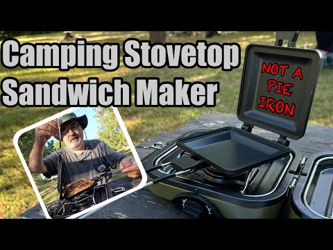 Stovetop Sandwich Maker with Folding Handles - Pizza Pocket Lunch - YouTube